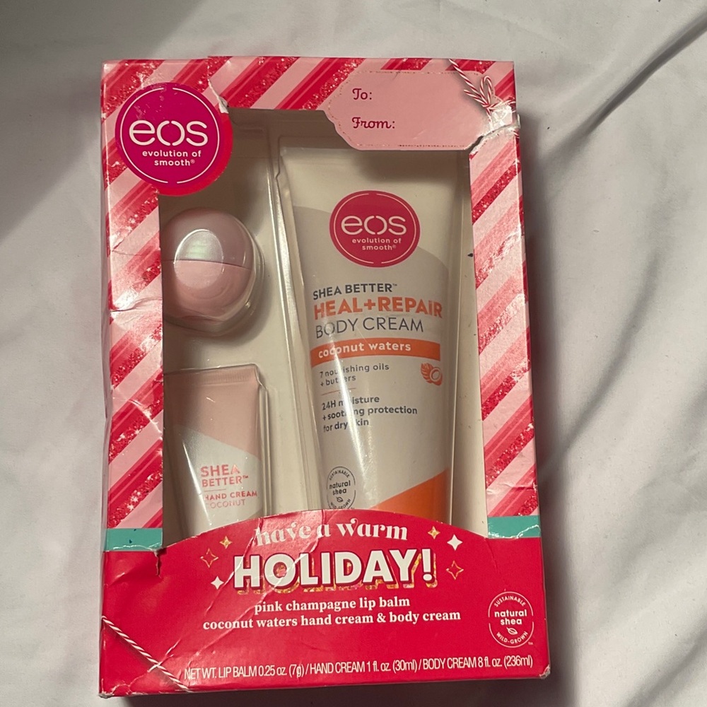 EOS Holiday Gift Set - Pink and Red
